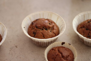 Banana bread muffin