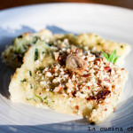 Tortino vegano di patate, zucchine, mandorle (e scalogno)