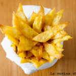 Chips di polenta al forno