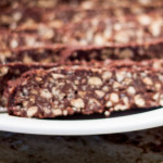 Salame di cioccolato senza glutine e vegan