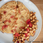 Ceci e pomodori in farifrittata