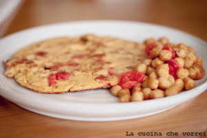 Farifrittata ceci e pomodoriFarifrittata ceci e pomodori