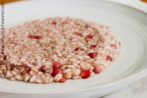 Risotto al succo di melograno