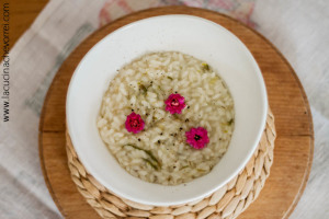 Risotto e bruscandoli