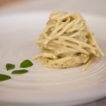 Spaghetti al pesto di funghi